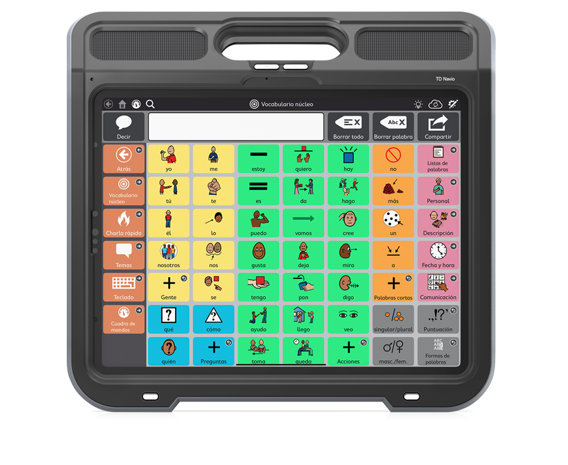 Dispositivo de CAA TD Navio Maxi de Tobii Dynavox.