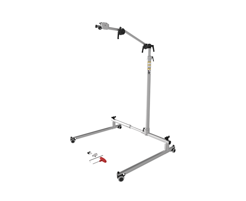 Tobii Dynavox soporte de piso Vario de Rehadapt con base rodante flexible y altura ajustable