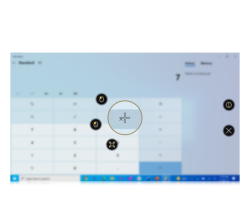 Opciones personalizadas del menú de interacciones en TD Control de Tobii Dynavox
