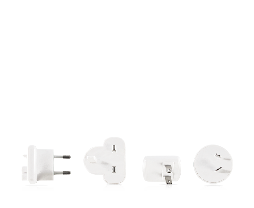 Adaptadores internacionales del cargador del Speech Case de Tobii Dynavox