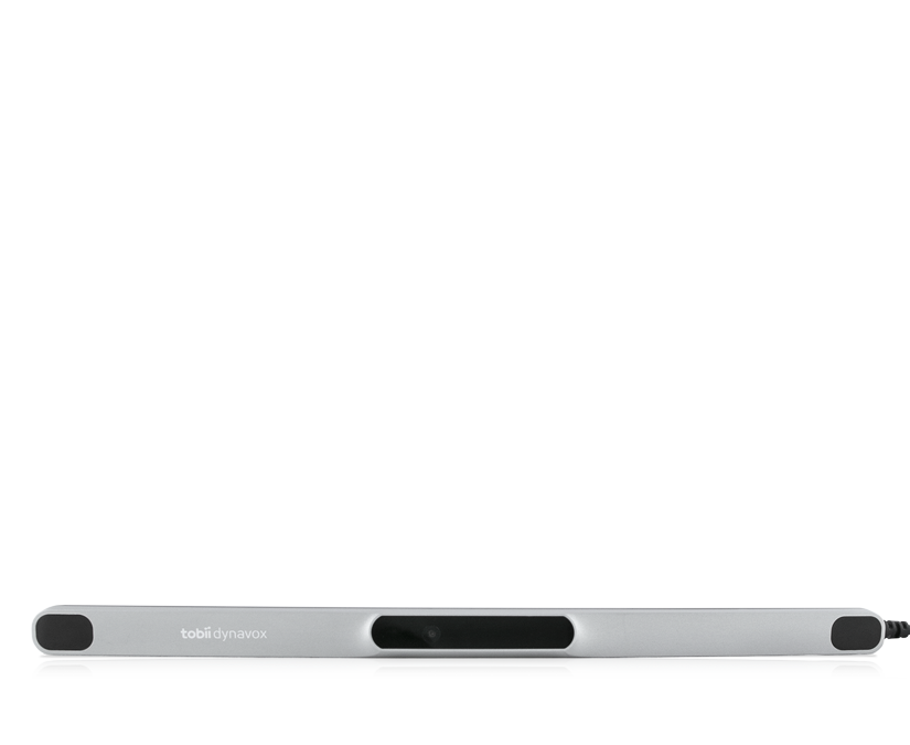 Vista recta del rastreador ocular Tobii Dynavox PCEye