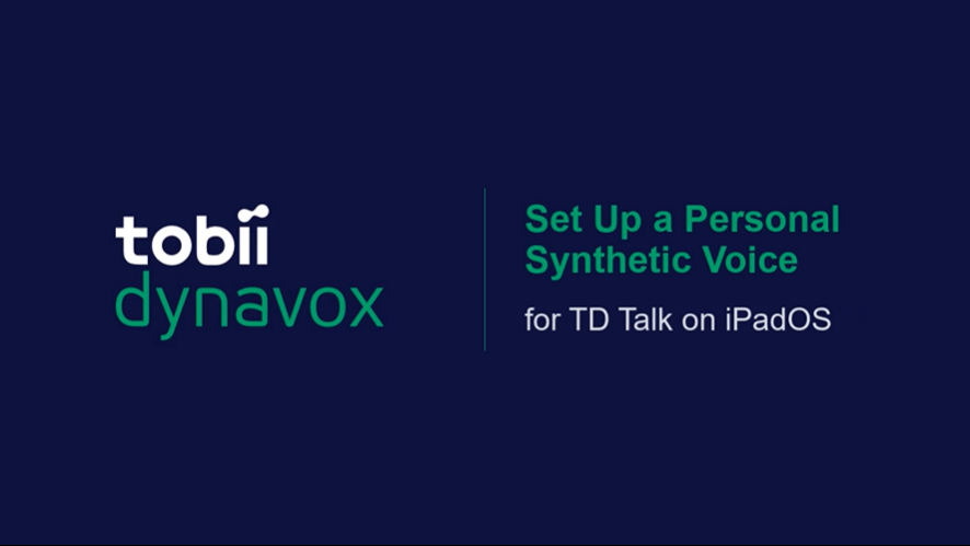 Setting Up a Personal Synthetic Voice to TD Talk on iOS