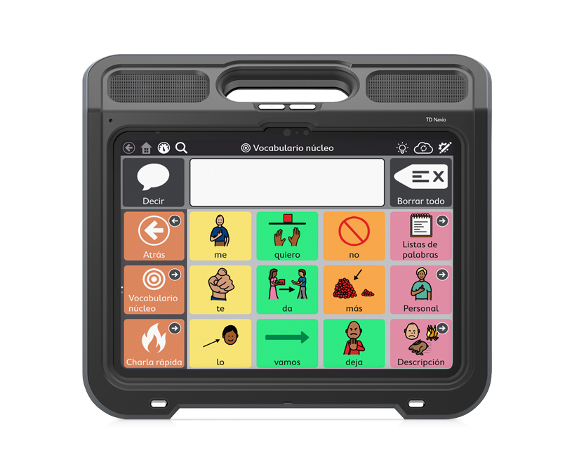 Dispositivo de CAA TD Navio Midi de Tobii Dynavox.