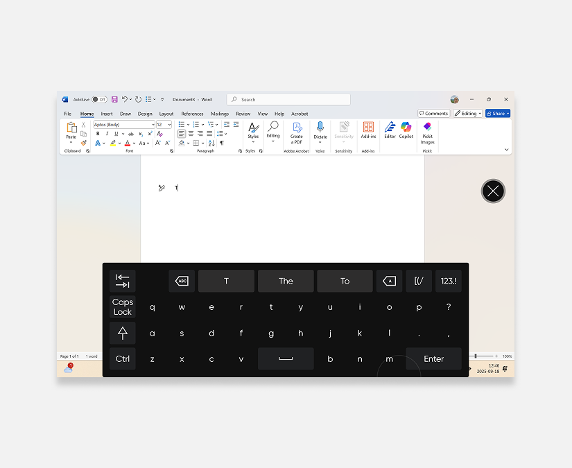 Documento de Word de Tobii Dynavox TD Control