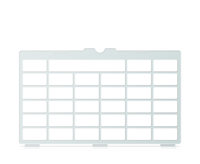 Grilla para Tobii Dynavox I-13 5x5 (Para vocabulario en TD Snap) 6x6 Total