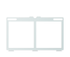 Grilla para Tobii Dynavox I-13 1x2 (Para vocabulario en TD Snap con menú)