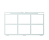 Grilla para Tobii Dynavox I-16 2x3 (Para TD Snap con menú)