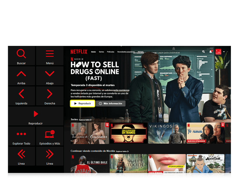 Netflix Accesible en Communicator 5 de Tobii Dynavox