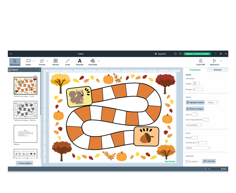 Editor de juegos de mesa Boardmaker 7