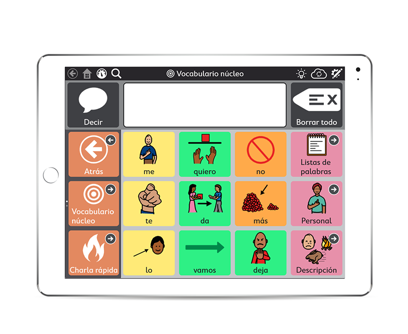 Page set de vocabulario nucleo
