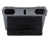 Carcasa resistente para I-110 de Tobii Dynavox con marco para fijar grillas integrado con pie de apoyo desplegado