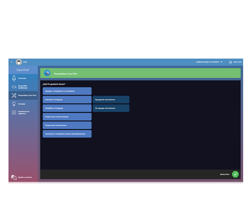 Pathways for Core First - Tobii Dynavox ES