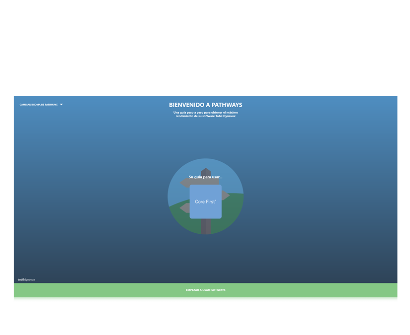 Bienvenido a la pantalla Pathways