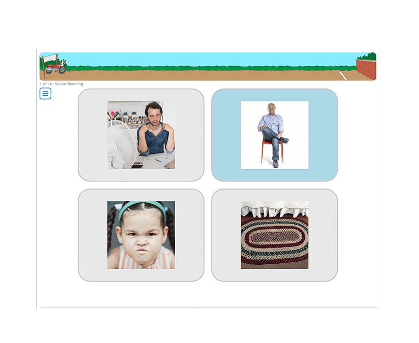 Tobii Dynavox Accessible Literacy Learning sound blending activity
