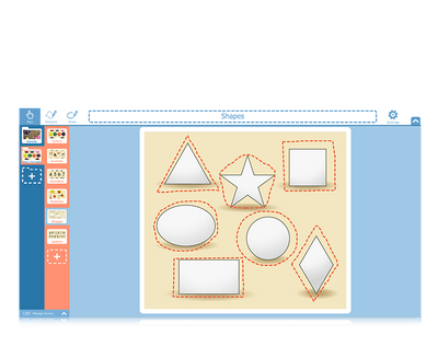 Snap Scene de Tobii Dynavox para aprender las formas
