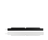 Vista de frente y revés de placa de montaje magnética para dispositivos PCEye de Tobii Dynavox.