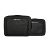 Vista frontal de los bolsos de viaje grande y pequeño de Tobii Dynavox