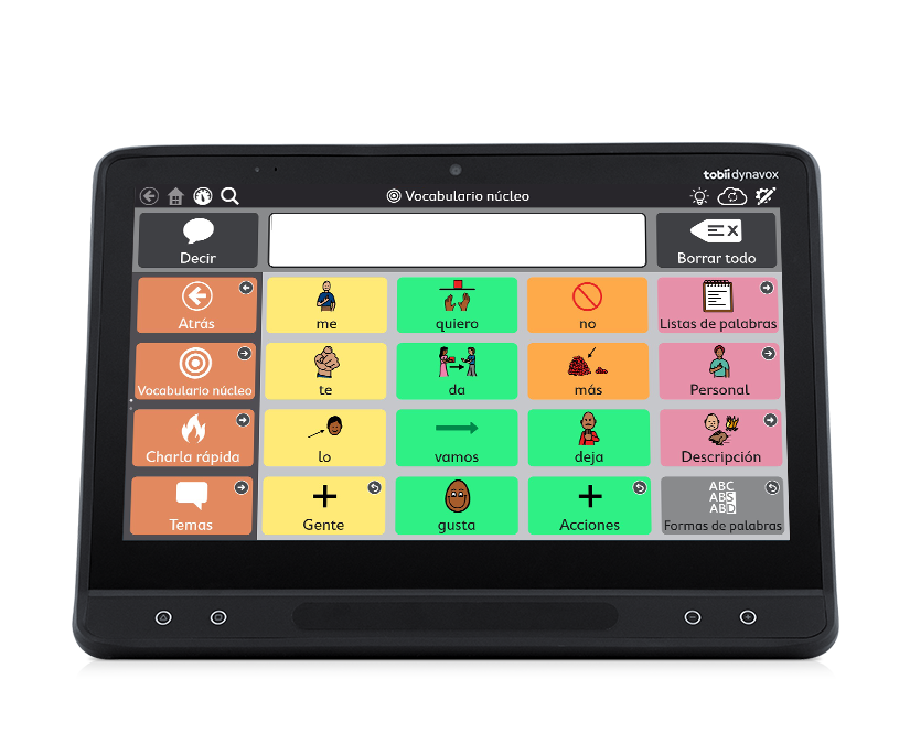 TD Snap en un dispositivo Tobii Dynavox I-Series
