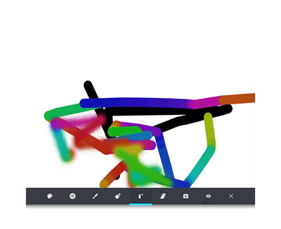 Captura de pantalla del software Magic Eye FX con juego Gaze Paint