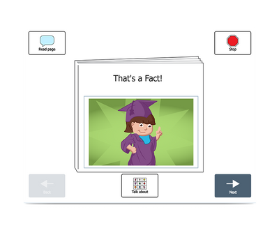 Boardmaker 7 Student Center book screenshot
